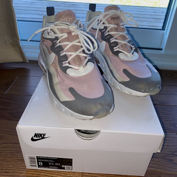 Nike Air Max React 270 Plum Chalk - Picture 1 of 2